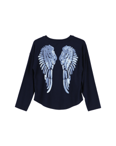 Shirt Angels Face  SERAFINA WINGS navy